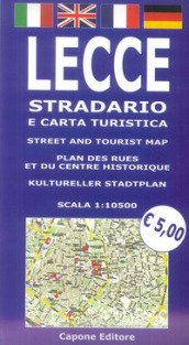 Lecce, stradario e carta turistica. 1:10.500. Ediz. multilingue