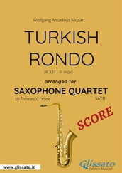 Turkish Rondo - Saxophone Quartet SCORE