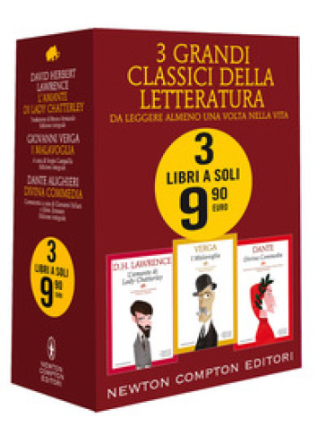 3 grandi classici: L'amante di Lady Chatterley-I Malavoglia-Divina commedia. Ediz. integrale