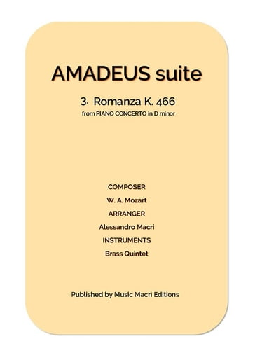 AMADEUS suite - 3. Romanza K. 466 from PIANO CONCERTO in D minor