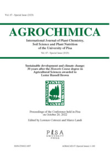 Agrochimica (2022). 67: Special issue
