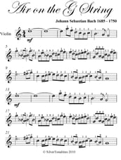 Air on the G String Easy Violin Sheet Music
