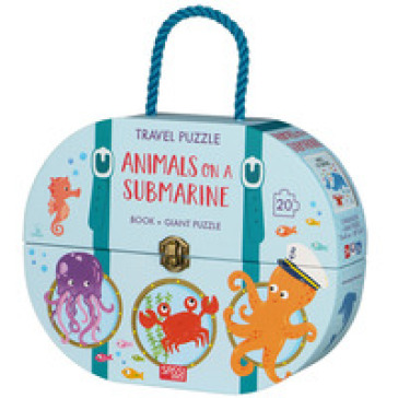 Animals on a submarine. Travel puzzle. Ediz. a colori. Con puzzle