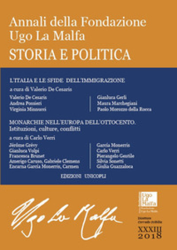 Annali della Fondazione Ugo La Malfa. Storia e politica (2018). 33.