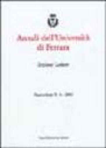 Annali dell'Università di Ferrara. Sezione lettere (2003). 4.