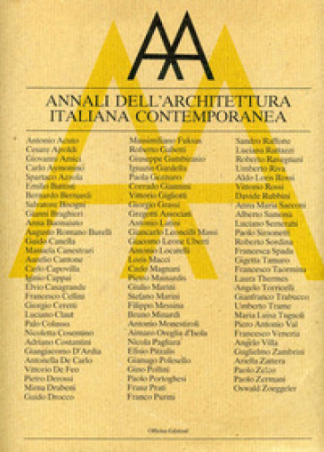 Annali dell'architettura italiana contemporanea (1988-1989)