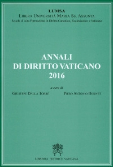 Annali di diritto vaticano (2016)