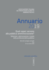 Annuario AIPDA 2019. Quali saperi servono alla pubblica amministrazione?