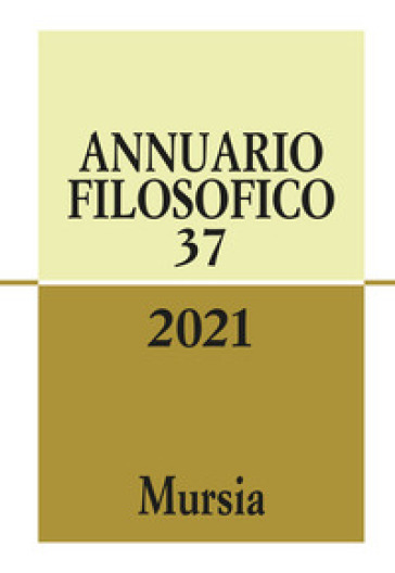 Annuario filosofico (2021). 37.