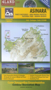 Asinara. Parco nazionale. Area marina protetta, natinal park, marine reserve. Carta topografica-escursionistica 1:25.000. Ediz. italiana, inglese e tedesca