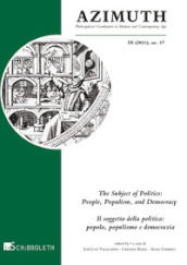 Azimuth (2021). 17: The subject of politics-Il soggetto della politica
