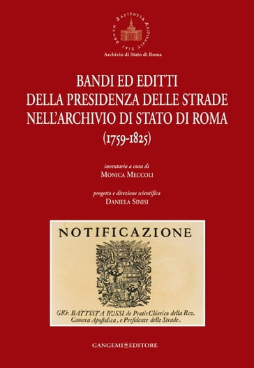 Bandi ed editti della Presidenza delle strade nell'Archivio di Stato di Roma
