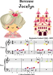 Berceuse Jocelyn Beginner Piano Sheet Music with Colored Notes
