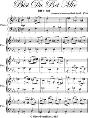 Bist Du Bei Mir BWV 508 Easy Piano Sheet Music