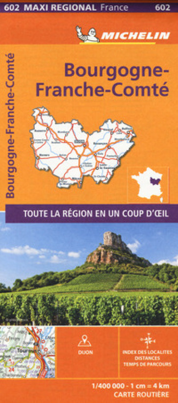Bourgogne-Franche-Comté 1:400.000