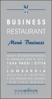 Business restaurant. Menù business