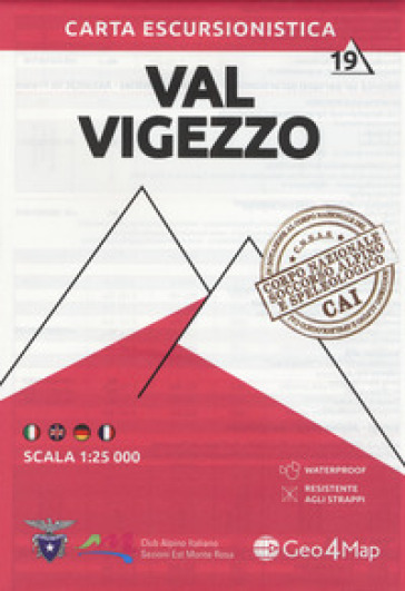 Carta escursionistica Val Vigezzo 1:25.000. 19.