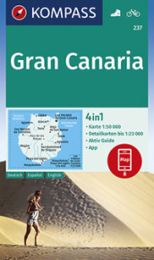 Carta escursionistica n. 237. Gran Canaria 1:50.000. Ediz. italiana, tedesca e inglese