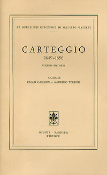 Carteggio 1649-1656