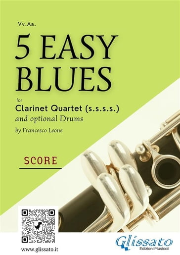 Clarinet quartet score "5 Easy Blues"