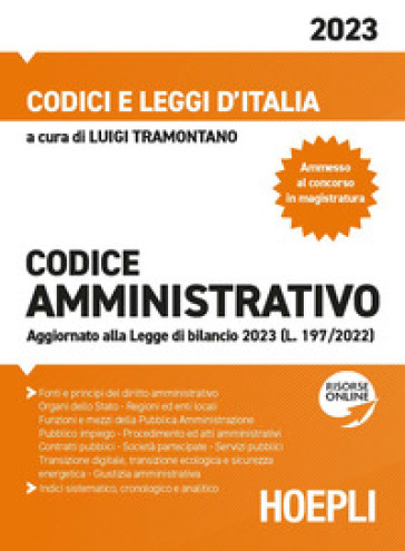 Codice amministrativo 2023. Con espansione online