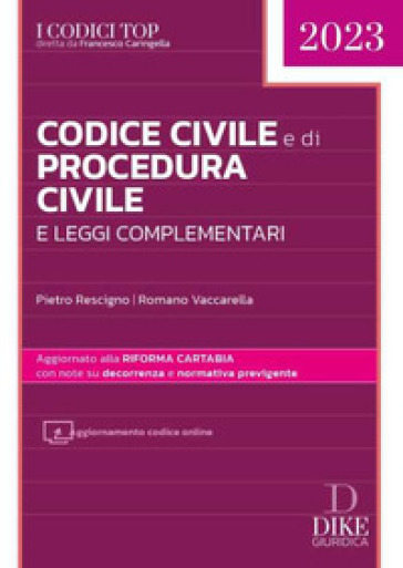 Codice civile e di procedura civile e leggi complementari. Con aggiornamento online