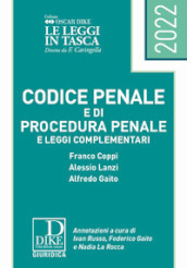 Codice penale e codice di procedura penale e leggi complementari. Ediz. pocket