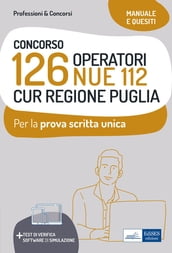 Concorso 126 Operatori NUE 112 - CUR Regione Puglia