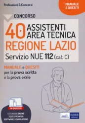 Concorso 40 tecnici NUE Regione Lazio. Con Contenuto digitale per download e accesso on line