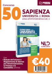 Concorso Università Sapienza di Roma. Concorso 50 posti area amministrativa. Nuova ediz.