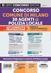 Concorso comune di Milano 30 agenti di polizia locale. Kit completo di preparazione