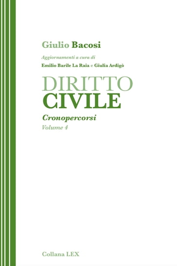 DIRITTO CIVILE - Cronopercorsi - Volume 4
