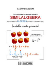 Dall aritmetica concreta o similalgebra all astratta algebra (formule risolutive). Fin dalla scuola primaria!