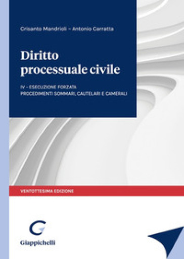 Diritto processuale civile. 4: Esecuzione forzata. Procedimenti sommari, cautelari e camerali