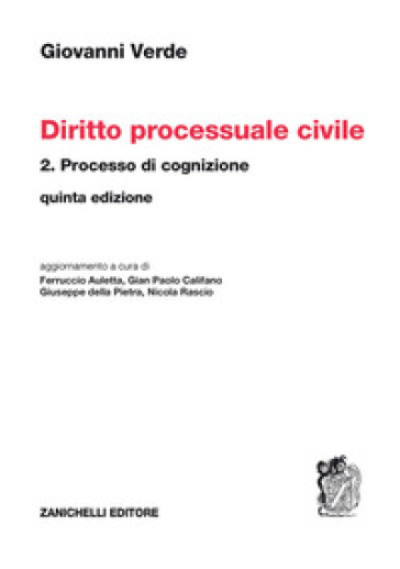 Diritto processuale civile. 2: Processo di cognizione