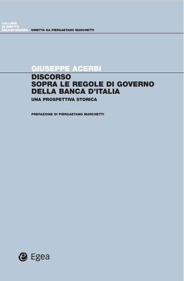 Discorso sopra le regole di governo della Banca d'italia