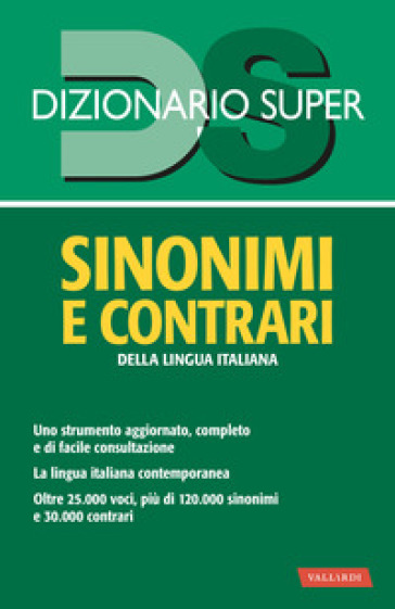 Dizionario sinonimi e contrari della lingua italiana