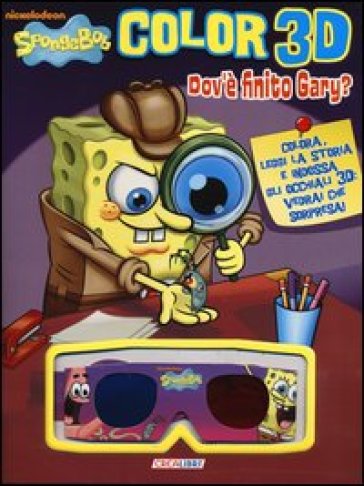 Dov'è finito Gary? Color 3D. SpongeBob. Con gadget