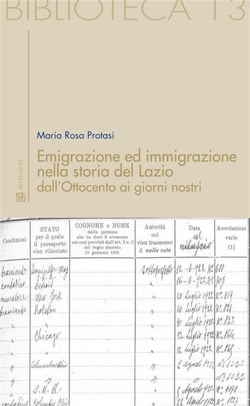 Emigrazione ed immigrazione nella storia del Lazio dall'Ottocento ai giorni nostri