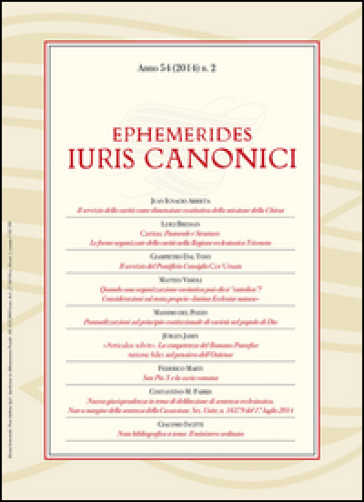Ephemerides Iuris canonici (2014). 2.