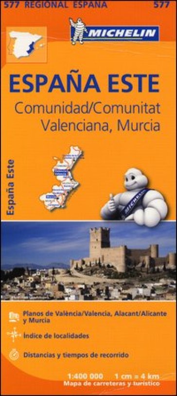Espana Este. Comunidad/Comunitat Valenciana. Murcia 1:400.000