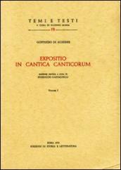 Expositio in Cantica canticorum. Ediz. critica