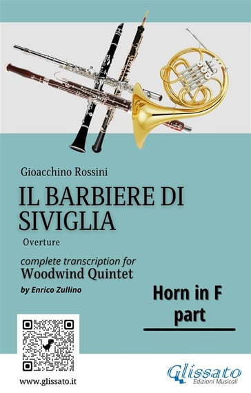 French Horn in F part "Il Barbiere di Siviglia" for woodwind quintet