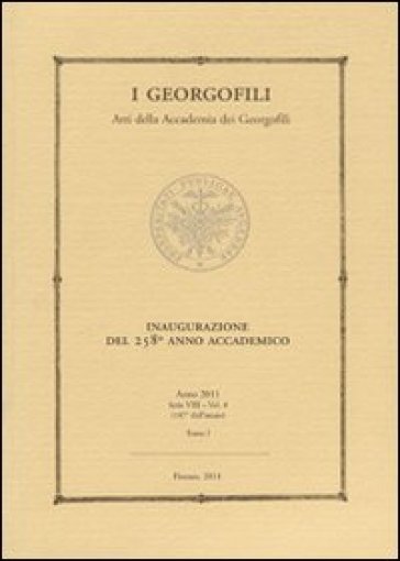 I Georgofili. Atti della Accademia dei Georgofili. 8.