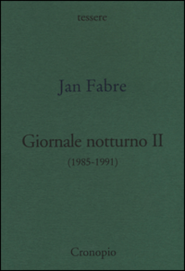 Giornale notturno (1985-1991). 2.
