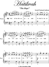 Hatikvah Easy Piano Sheet Music
