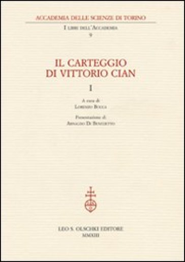 Il carteggio di Vittorio Cian