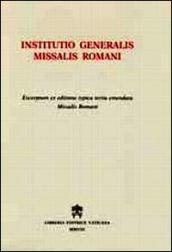 Institutio generalis missalis romani. Excerptum ex editione typica tertia emendata Missalis Romani