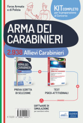 Kit completo concorso 2.938 allievi carabinieri. Prova scritta di preselezione-Test attitudinali. Con software di simulazione