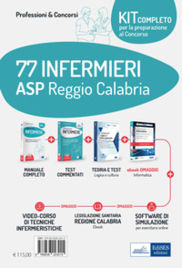 Kit concorso 77 Infermieri ASP Reggio Calabria. Con e-book. Con software di simulazione. Con videocorso